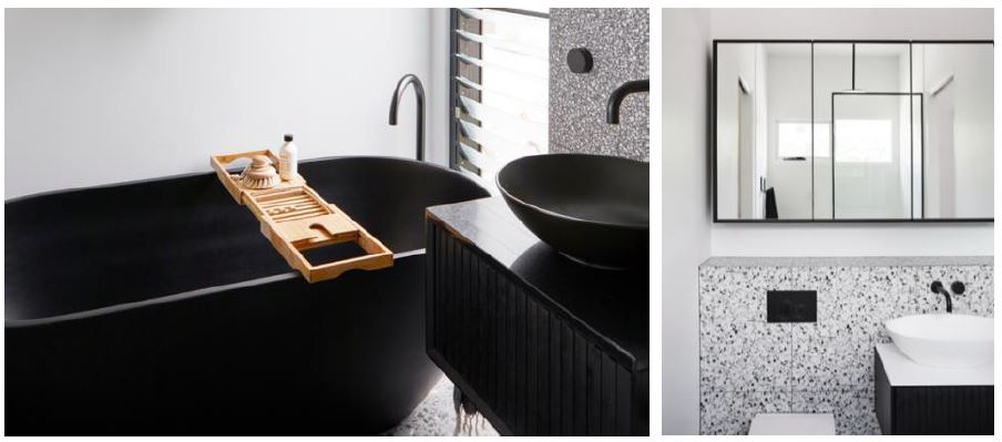 Black Bathroom Cabinetry design